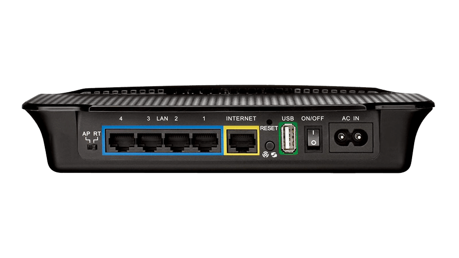 DHP-1565 router back